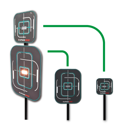 Single Pro Dual Zone Target with Stand
